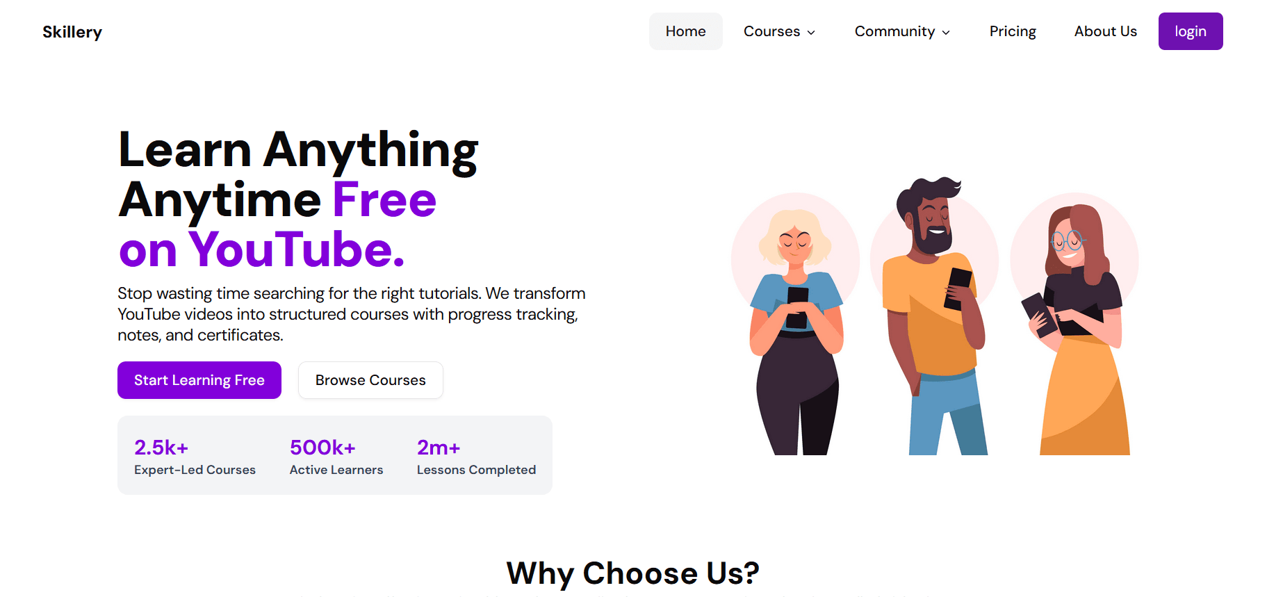Youtube with Udemy features